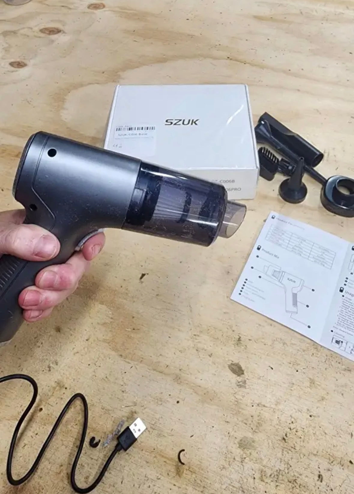 Cordless Handheld Car Vacuum with attachments