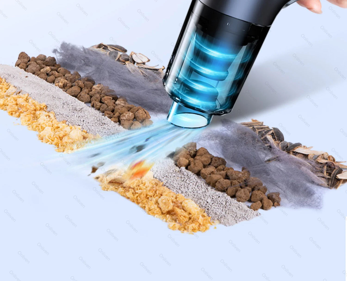 Cordless Handheld Car Vacuum with attachments